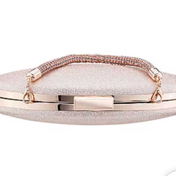 I. Miller Kimmy Evening Gold Sparkly Clutch Bag - Picture 3 of 7